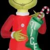 Morris Airblown Grinch With Nice Stocking Giant Inflatable Scene - Dr. Seuss