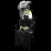 Morris Animated Sitting Witch Halloween Prop