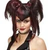 Morris "Bad Fairy - Black And Red" Halloween Wig -Halloween Horror Decorations Shop bad fairy black and red halloween wig 28756755087408