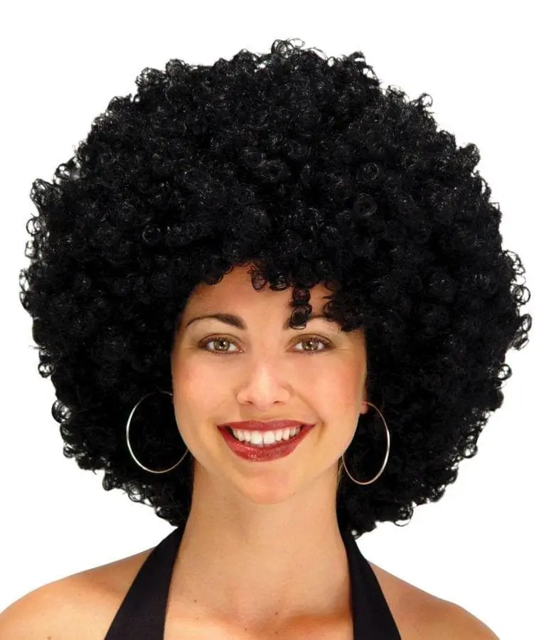 Morris "Black Afro - 22 Inch" Halloween Wig 3 Morris "Black Afro - 22 Inch" Halloween Wig