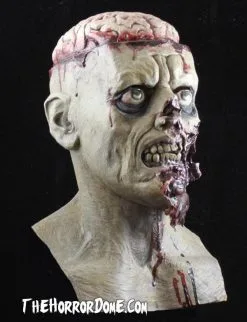 The Horror Dome "Brain Dead Zombie" HD Studios Pro Mask -Halloween Horror Decorations Shop brain dead zombie hd studios pro halloween mask 8671019905
