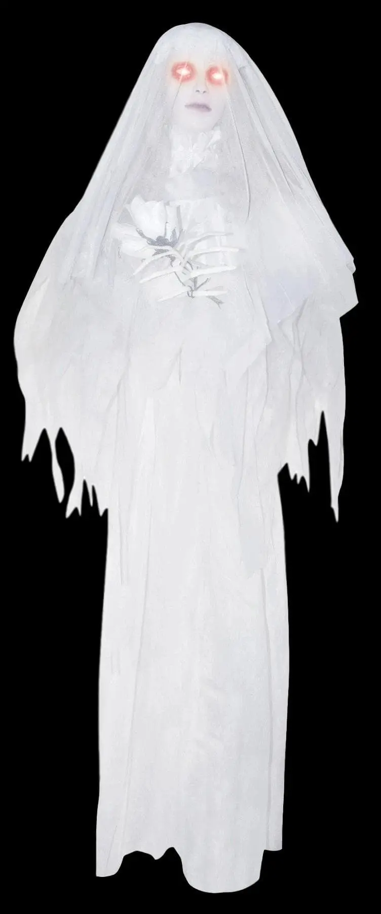 Morris "Bride With Rose" Halloween Prop 3 Morris "Bride With Rose" Halloween Prop