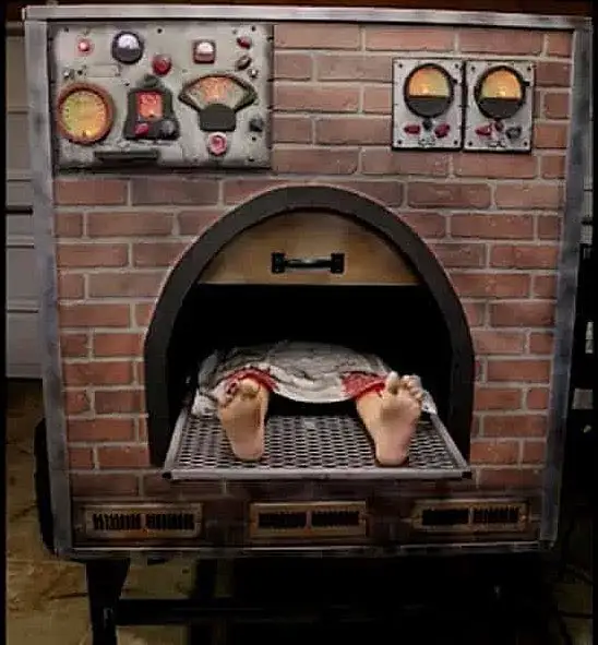 Dead Farm Productions Cremation Oven Halloween Animatronic 4 Dead Farm Productions Cremation Oven Halloween Animatronic - Image 2