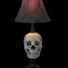Skeletons And More "Desk Lamp With Life-size Skull And Antique Shade" Haunted House Lighting
