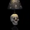 Skeletons And More "Desk Lamp With Life-size Skull And Bone Shade" Haunted House Lighting -Halloween Horror Decorations Shop desk lamp with life size skull and bone shade haunted house lighting 14327082614832