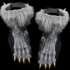 Morris "Grey Werewolf Feet Shoe Covers" Halloween Costume Accessory -Halloween Horror Decorations Shop grey werewolf feet shoe covers halloween costume accessory 14160914776112