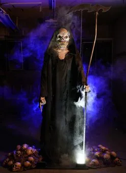 Distortions "Grim Death Reaper" Halloween Animatronic -Halloween Horror Decorations Shop grim death halloween animatronic 31350030008368