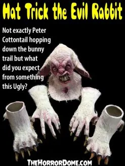 The Horror Dome "Hat Trick The Evil Rabbit" HD Studios Pro Costume -Halloween Horror Decorations Shop hat trick the evil rabbit hd studios pro halloween costume 28755825524784