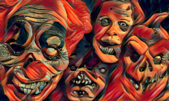 The Horror Dome Horror Faces Poster -Halloween Horror Decorations Shop horror faces poster 29931580817456