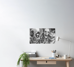 The Horror Dome Horror Faces Poster -Halloween Horror Decorations Shop horror faces poster 29931585634352