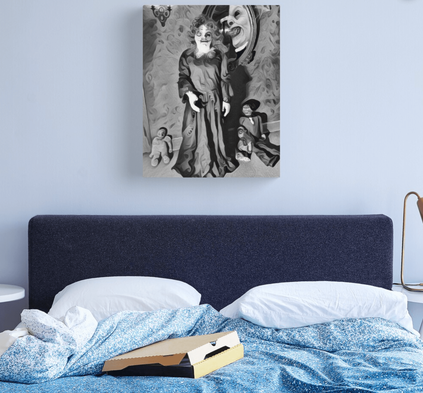 The Horror Dome Mirror Mirror Canvas Print 4 The Horror Dome Mirror Mirror Canvas Print - Image 2