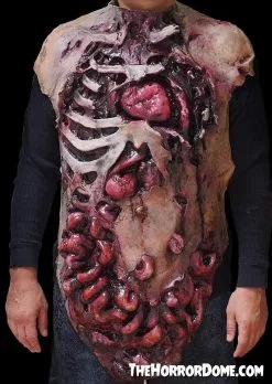 The Horror Dome Movie Quality Gutted Zombie Chest" Halloween Costume Accessory