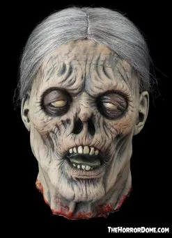 The Horror Dome "Mrs. Bates" Severed Head HD Studios Ultra Realistic Halloween Prop