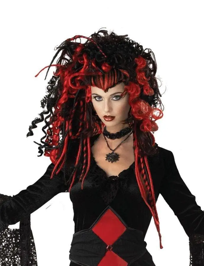 Morris "Nightmare Black Widow" Halloween Wig 3 Morris "Nightmare Black Widow" Halloween Wig