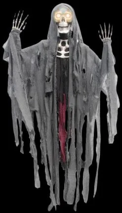 Morris "Reaper With Moving Eyes" Hanging Halloween Decoration - 60 Inch
