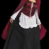 Morris "Red Riding Hood" Deluxe Costume -Halloween Horror Decorations Shop red riding hood deluxe women s halloween costume 14919736393776