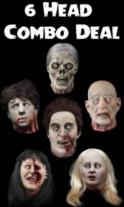 The Horror Dome "Severed Heads Halloween Props" - 6x Package Deal