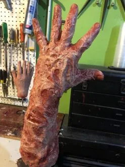 SpellBound FX And Art "Silicone Burned Male Arm" Body Part Halloween Prop -Halloween Horror Decorations Shop silicone burned male arm body part halloween prop 28763855093808