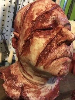SpellBound FX And Art "Silicone Severed Head" Gory Halloween Prop -Halloween Horror Decorations Shop silicone severed head gory halloween prop 11948591939632