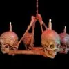 Buckeys Boneyard "Skull/Femur Bone Chandelier" Haunted House Lighting