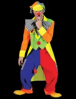 Morris "Spanky Stripes Clown" Costume (Adult L)