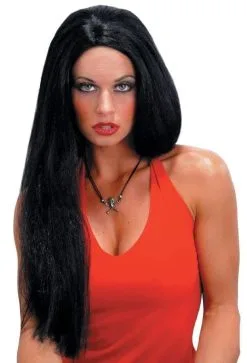 Morris "Straight Black" Halloween Wig - 24'