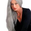 Morris "Straight Grey Witch" Halloween Wig - 24"