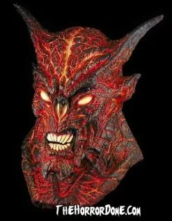 The Horror Dome "The Lava Demon" HD Studios Pro Mask -Halloween Horror Decorations Shop the lava demon hd studios pro halloween mask 28753038934064