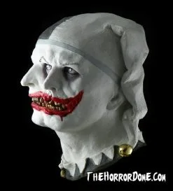 The Horror Dome "Two Faced Jester" HD Studios Pro Mask -Halloween Horror Decorations Shop two faced jester hd studios pro halloween mask 28814692810800