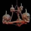 Buckeys Boneyard "Two-Tiered Skull/Bone Chandelier" Haunted House Lighting -Halloween Horror Decorations Shop two tiered skull bone chandelier haunted house lighting 14357444132912