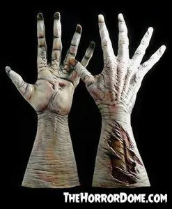 The Horror Dome "Ultimate Movie Quality Flesh Zombie Hands" Halloween Costume Gloves