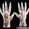 The Horror Dome "Zombie Skeleton Hands" Halloween Costume Gloves